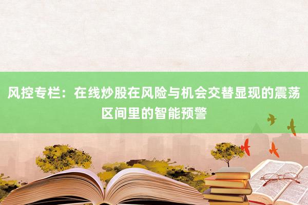 风控专栏：在线炒股在风险与机会交替显现的震荡区间里的智能预警