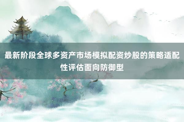 最新阶段全球多资产市场模拟配资炒股的策略适配性评估面向防御型